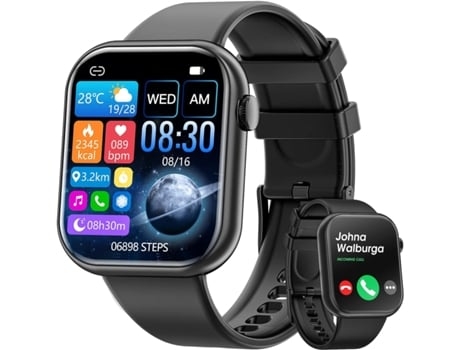 AUJEZON G20 Smartwatch 1 85 Funciones de Llamada Fitness Tracker Múltiples Modos Deportivos Ip68 Android Iphone Negro