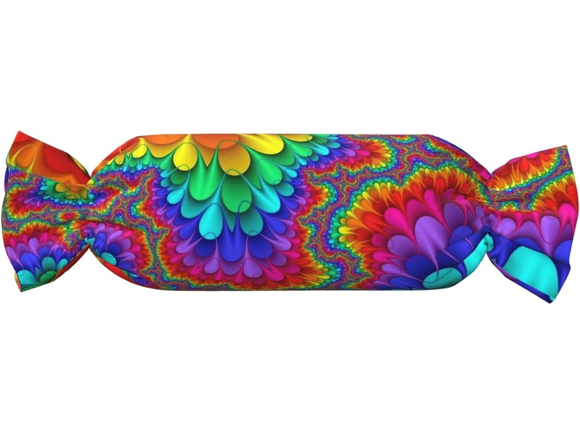 Almohada Cilíndrica Forma Caramelo Felpa Poliéster Espuma Viscoelástica Resistentes Ajustable Fácil Soporte