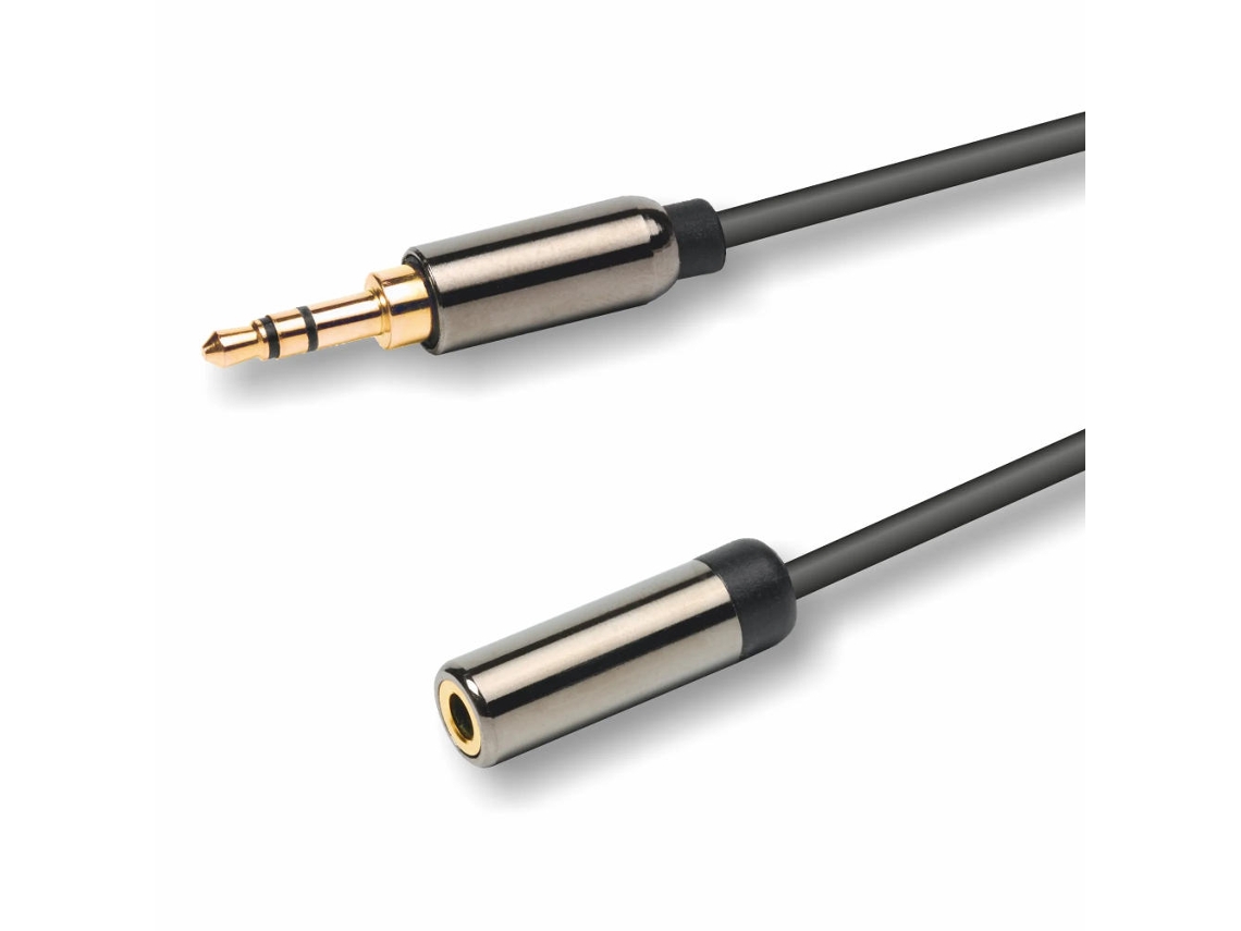Cable de audio de 3 m con conector mini jack macho/mini jack hembra EMELEC VIASCOM