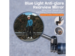 Espelho Retrovisor Para Bicicleta Ajustável Com Plug Anti-glare Plegável Acessório De Ciclismo