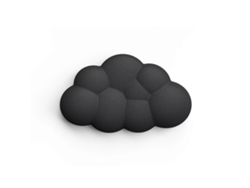 Alfombrilla de ratón con reposamuñecas en forma de nube para teclado y ratón, base antideslizante, ideal para oficina y juegos. Color negro. Chennnls