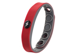 Pulsera Inalámbrica Antiestática De Silicona Con Liberación De Iones Negativos Para Deportes - Hombres Y Mujeres - Roja