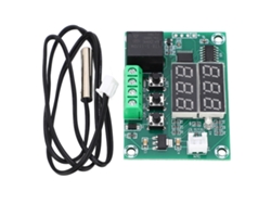 Módulo de termostato digital de doble pantalla, controlador de temperatura, interruptor de 12 V CC.