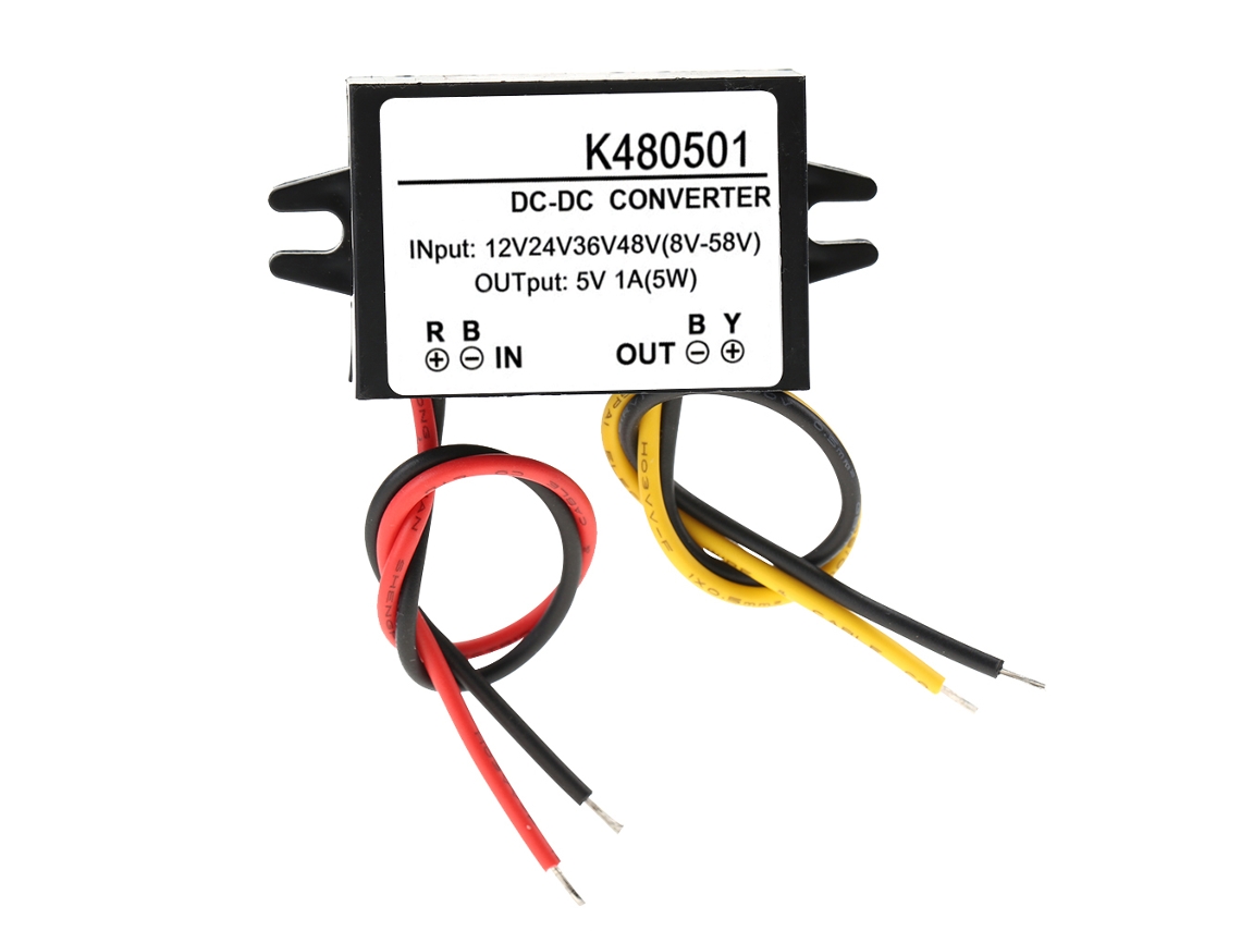 Módulo Convertidor Dc-dc Buck Step Down 12v/24v/36v/48v A 5v 1a Fuente De Alimentación