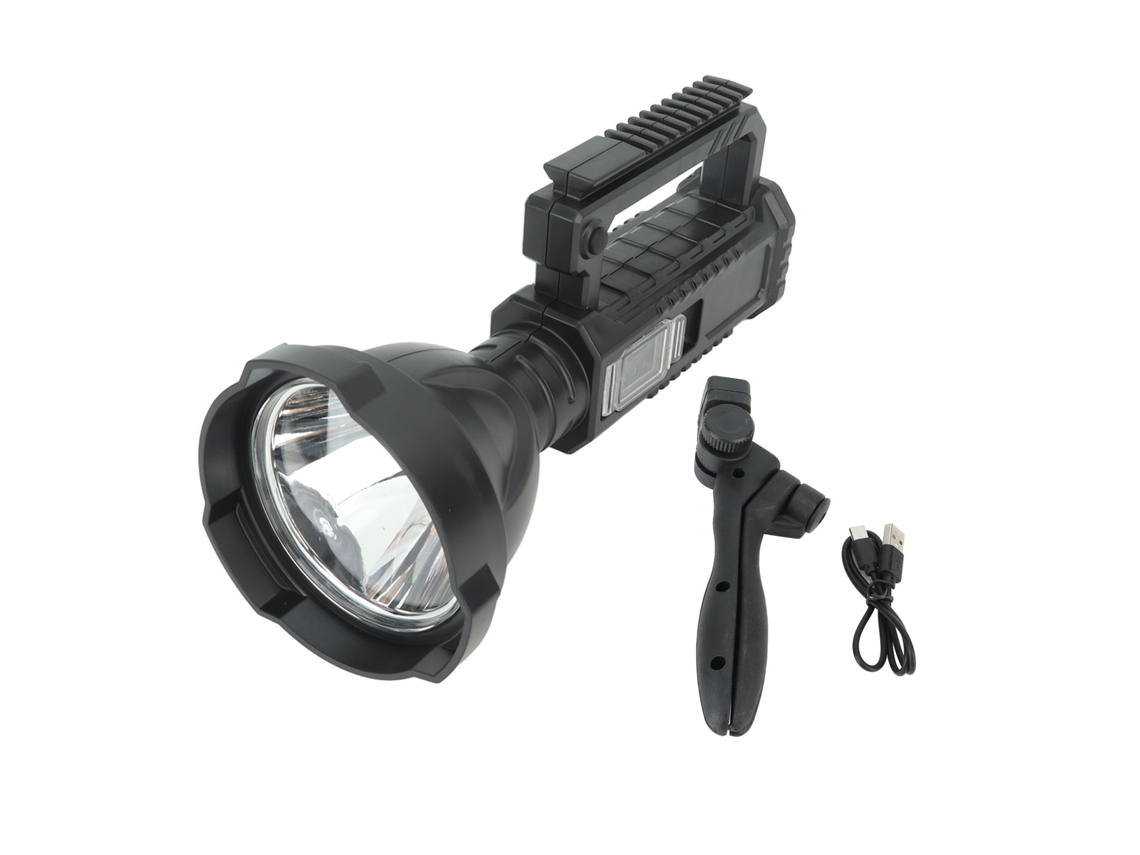 2026-linterna Portátil Recargable W590 Con Luz Potente, Reflector Usb, Linterna De Búsqueda Luz Blanca