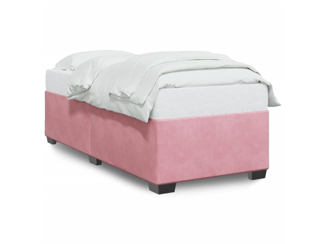 Maison Exclusive - Estructura De Cama Sin Colchón Terciopelo Rosa 90x190 Cm