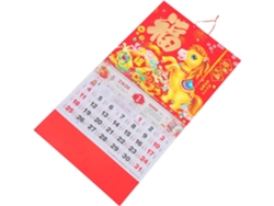 Calendário De Parede Chinês, Ano Do Cavalo, Lunar Mensal Decorativo E Funcional Para Casa E Escritório,