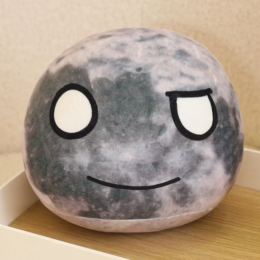 (luna De 18 Cm) Almohada De Peluche Con Forma De Planeta, Adorno De Peluche Educativo Para Niños