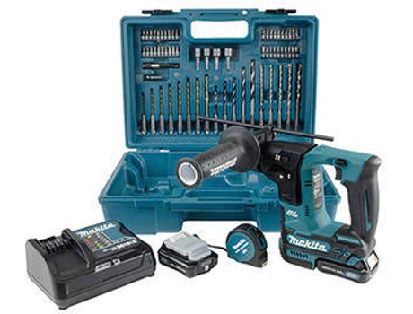 Martillo Perforador MAKITA 12V CXT 16mm SDS-PLUS 2Ah 2 bat. Accesorios