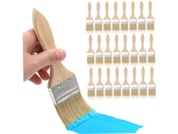 Juego De 30 Pinceles Con Mango Para Pintura Decorativa Y Al Óleo, Ideales Para Proyectos De Paredes Y Muebles.
