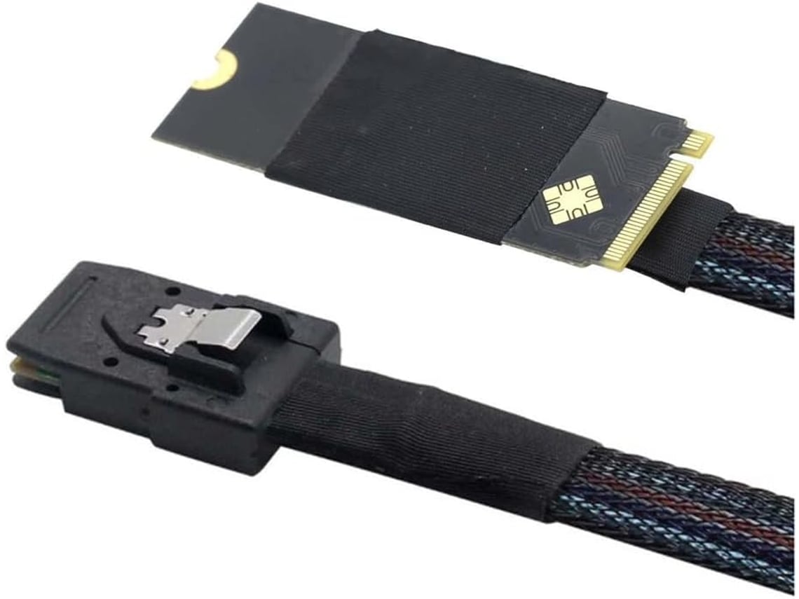 Cable De Servidor Plug And Play M.2 (m-key Nvme 2260) A Mini Sas Sff-8087 De Alta Velocidad, 0,5 M