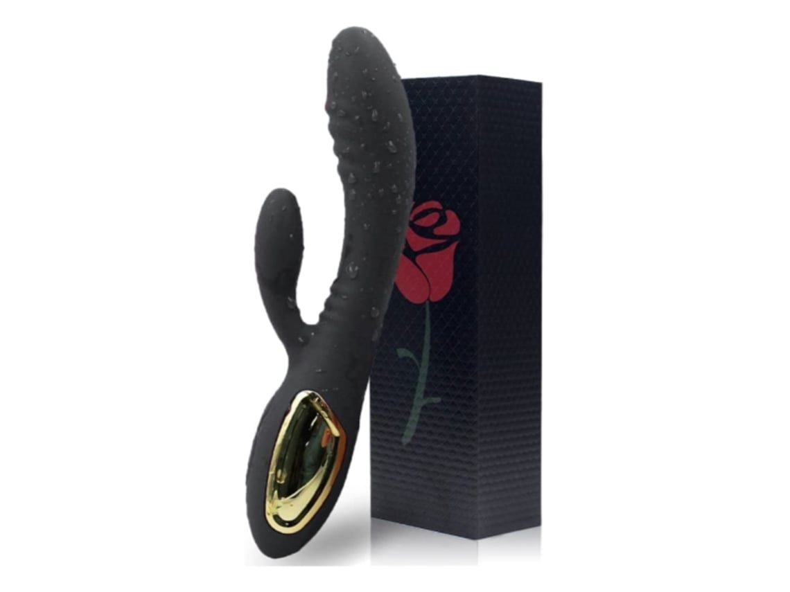 Vibrador 10 Patrones Juguetes Sexuales Impermeables para Relajar el Cuerpo Negro YEMAESRE
