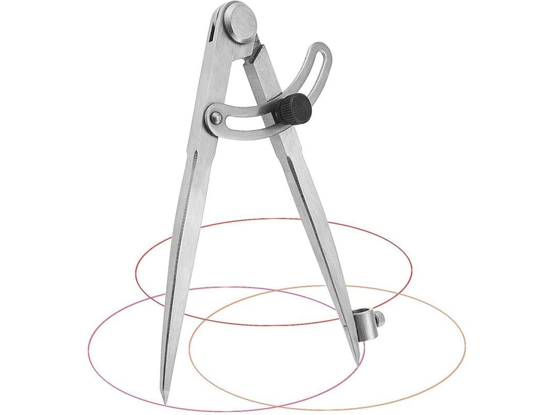 Compás Profesional De 20 Cm Para Estudiantes De Secundaria Y Trabajos De Carpintería, Metalurgia Y Cuero.