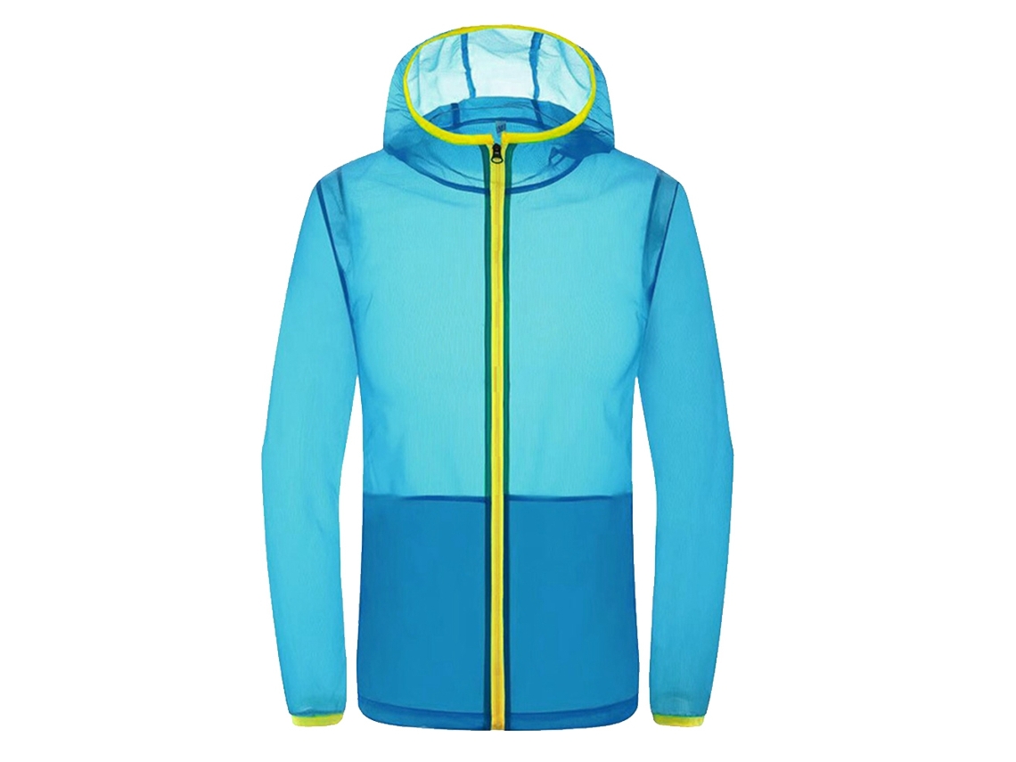 Chaqueta con ventilador y aire acondicionado, color azul, talla 3XL