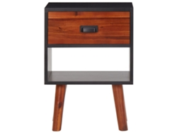 Maison Exclusive - Mesita De Noche De Madera De Acacia Maciza 40x30x57 Cm