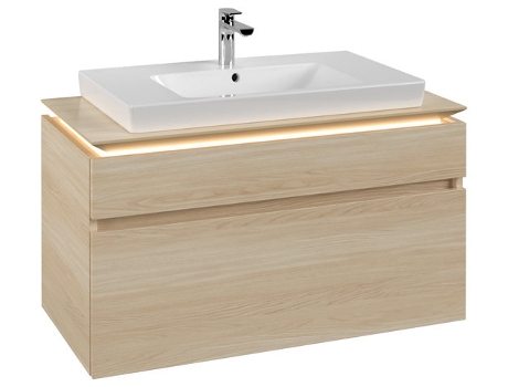 Módulo de lavabo Villeroy &amp Boch Legato B695 1000x550x500mm centro lavabo iluminación LED