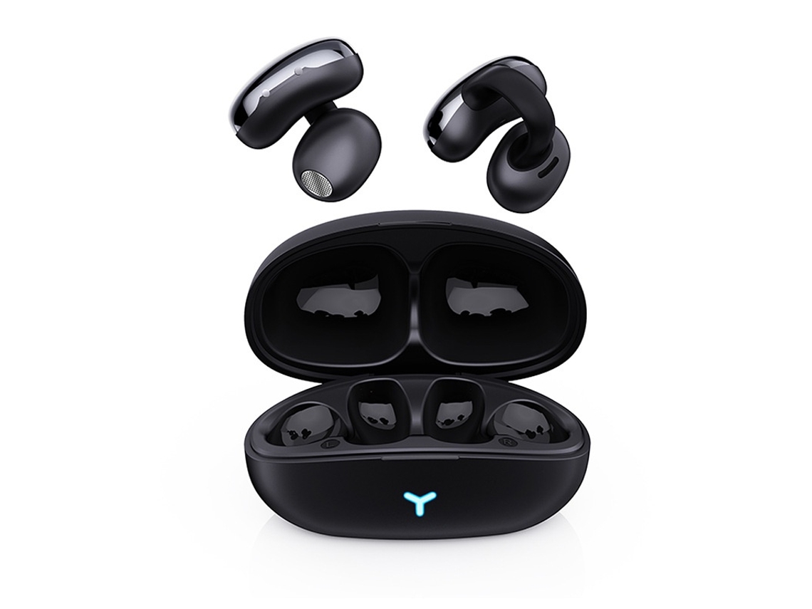 Auriculares abiertos con clip, estéreo HiFi, Bluetooth 5.3, resistentes al agua IPX5. Ideales para reuniones, conducir, viajar y como regalo.