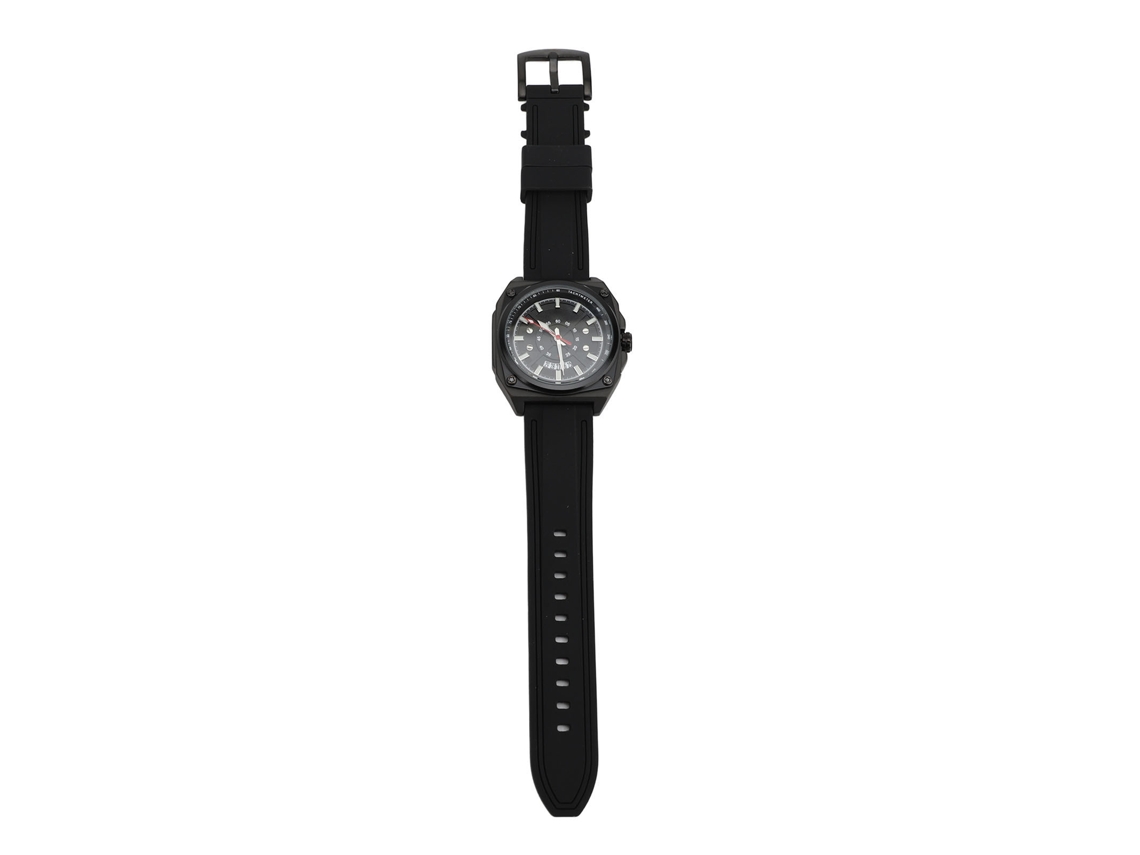 Reloj De Cuarzo Multifuncional Para Hombre, Resistente Al Agua, Con Correa De Silicona, Estilo Casual Y Cronógrafo.