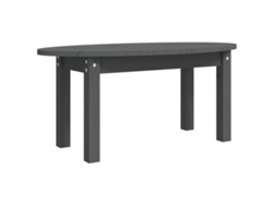 Maison Exclusive - Mesa De Centro De Madera Maciza De Pino Gris 80x40x35 Cm