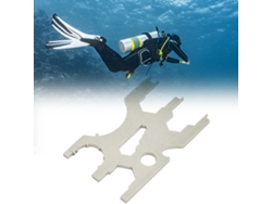Kit Multifuncional De Herramientas De Buceo De Acero Inoxidable Con Tarjeta De Crédito Y Regulador.