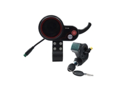 Tablero De Velocidad Tf-100 Para Patinete Eléctrico Con Llave De Encendido 5pin+3pin Negro