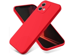 Capa Para Celular Em Silicone Sólido E Líquido, Totalmente À Prova De Quedas.vermelho Brilhante - Moto Edge 30 Neo 5g (borda Arredondada Com Furo Fino