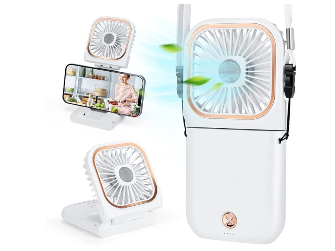 Mini Ventilador de Mesa Portátil ENZON USB 3 Velocidades Design Blanco