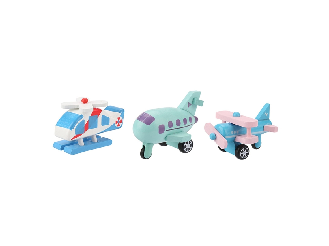 Juego De 12 Coches De Juguete De Madera Para Niños, Dibujos Animados Educativos Para Bebés (n.º 2)