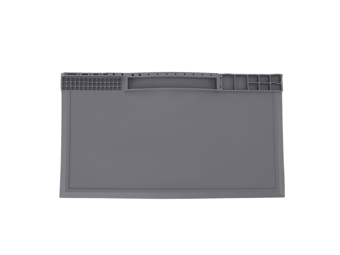 Alfombrilla De Reparación De Silicona Termoaislante Con Almacenamiento Magnético Para Soldadura Electrónica.