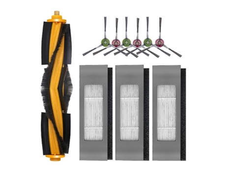 10 Uds. Cepillo principal cepillos laterales filtros mopa almohadillas compatibles con Yeedi Vac Station