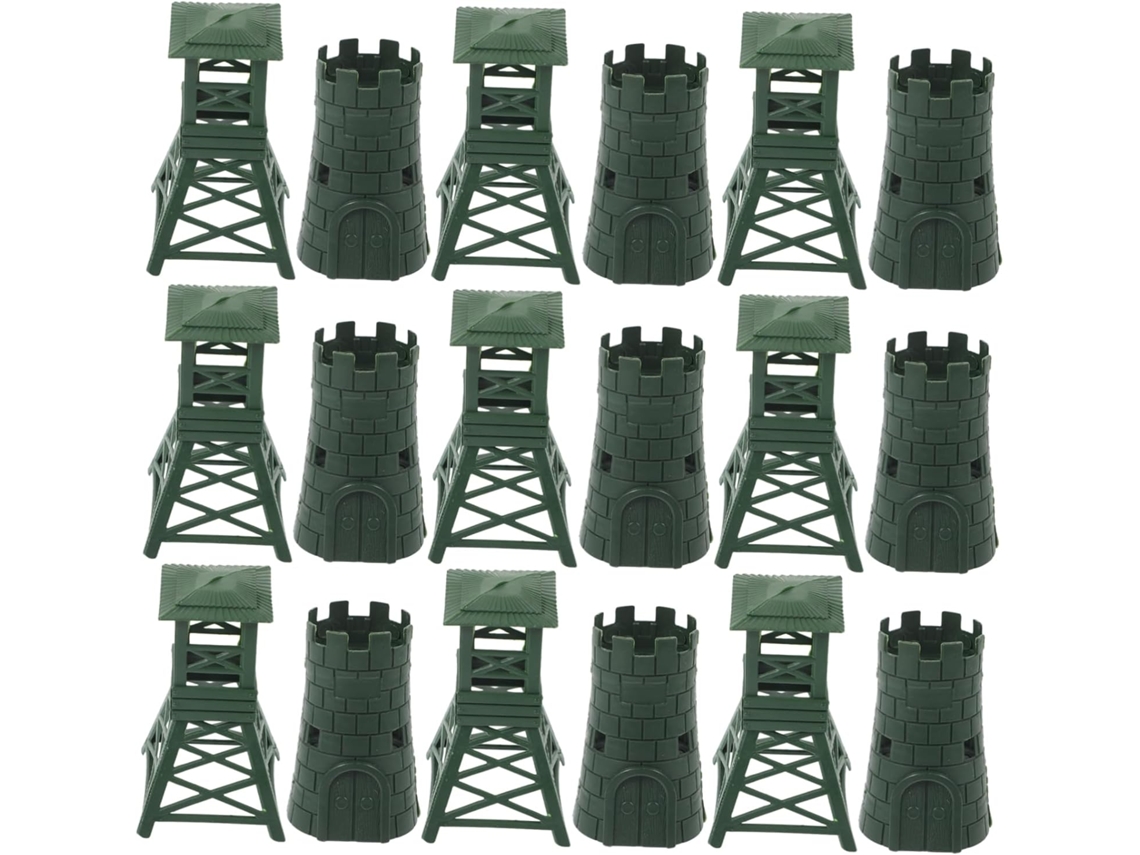 Juego De 10 Maquetas De Plástico De Equipo Militar, Decoración Rústica.