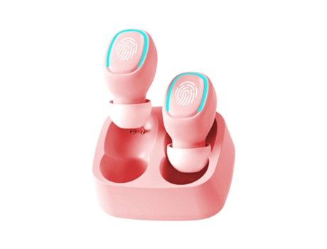 Auriculares Bluetooth True Wireless Auriculares Toques Macaron Color Mini Invisible Rosa