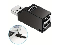 Concentrador Usb 3.0 De Tres Puertos + Transferencia Multimedia De Alta Velocidad