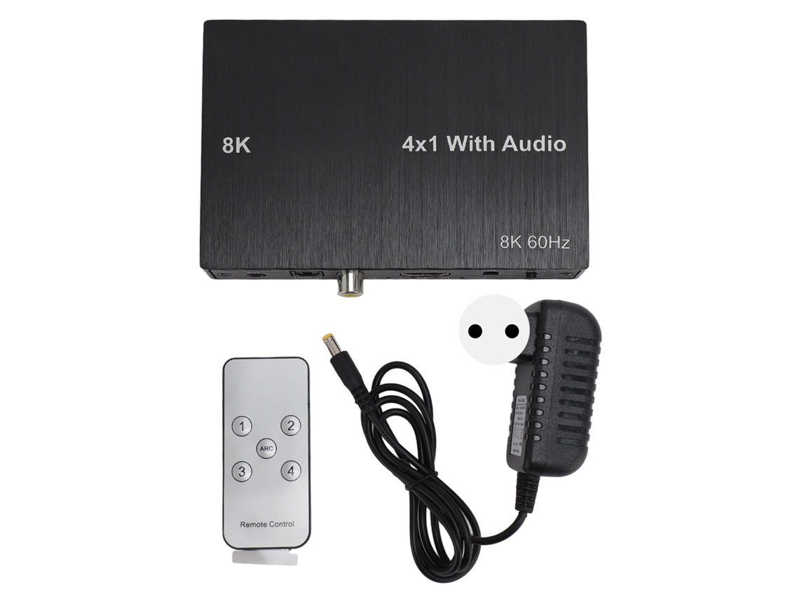 Hdmi Switch EOOCOO (4 in 1 Saída, Suporta 8k 60hz)
