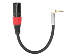 Cable Trs Macho A Xlr Macho De 90 Grados, Cable Auxiliar Estéreo Para Micrófono Para Ordenadores, Mp3 Y Dvd, 0,2 M