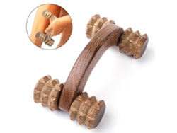 Herramientas de masaje de madera, rodillo de masaje de tejido profundo de mano para drenaje linfático, madera natural, diseño ergonómico para