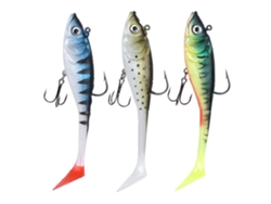 Danu26-señuelo Suave Artificial Coating T Tail Para Pesca En Mar, Atrae Pez Weever, Accesorio De Pesca