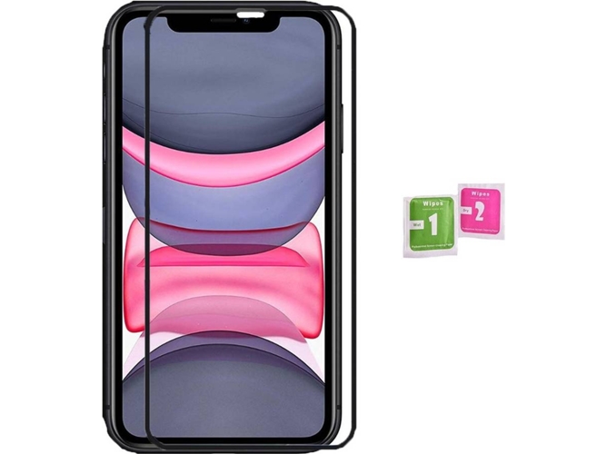 Protector de Cristal Templado iPhone 11 Completo Negro