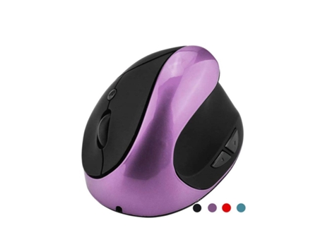 Ratón Vertical ENKERS 2.4G (Inalámbrico - 1600 dpi - Morado)