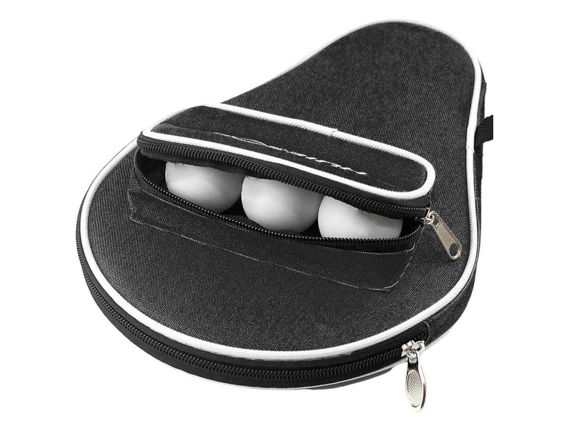 Estuche Para Raquetas De Tenis De Mesa Con Bolsa Para Pelotas, Protector Impermeable, Material Oxford Y Espuma.