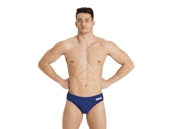 Traje de baño de equipo color azul marino sólido Arena