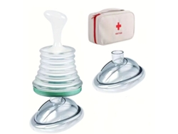 Mascarilla respiratoria, dispositivo de succión de vías respiratorias con bolsa de almacenamiento Chrui (verde)