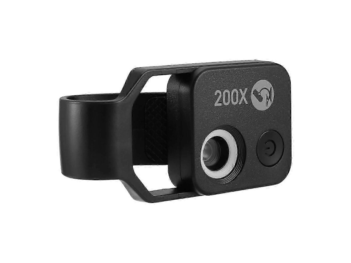 Mini microscopio digital portátil con aumento de 200x para teléfonos móviles, accesorio para microscopio con ventana.