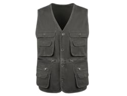 2026-17376-chaleco Deportivo Hombre Para Exterior Ligero Con Cremallera Y Muchos Bolsillos 5xl Negro
