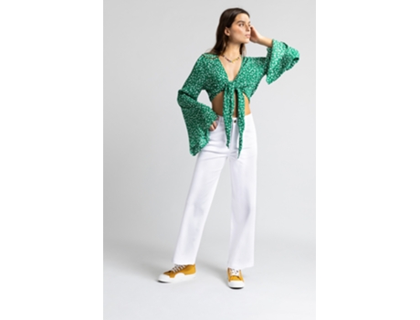 Pantalones de Mujer THROTTLEMAN Blanco (42)