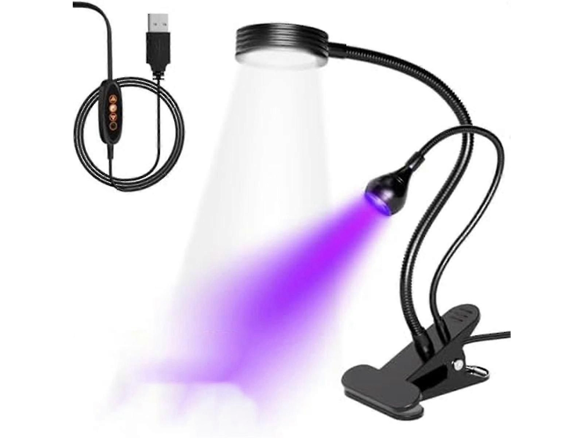 Lámpara UV 2025 para curado de resina, lámpara UV de 9 pasos para resina, enchufe USB, lámpara de curado LED ajustable, Goosenec GOKOCO