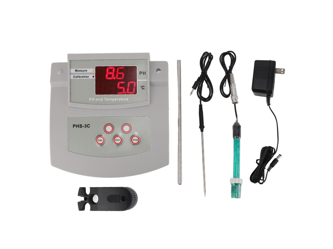 Medidor de pH de sobremesa para laboratorio con alta precisión y calibración automática.