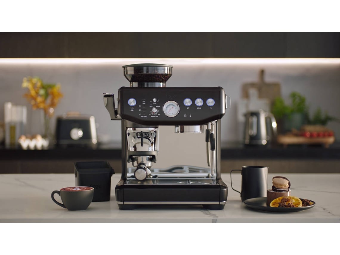 Cafetera SAGE Barista Express Impres SES876BSS4EEU1 (15 bar - 25 niveles de molienda)