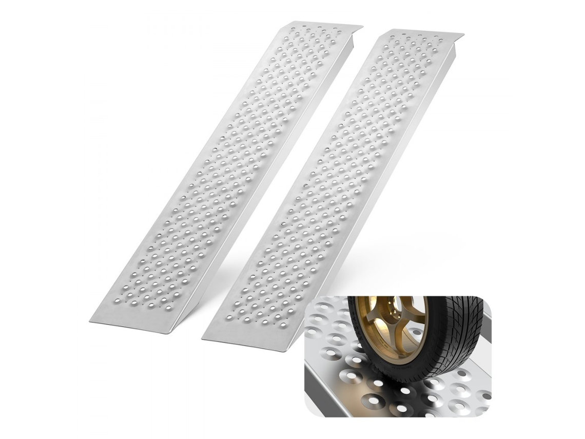 Rampas de Aluminio Cortas 1200x215mm para Maquinas y Vehículos hasta 399kg Tekmaquinas