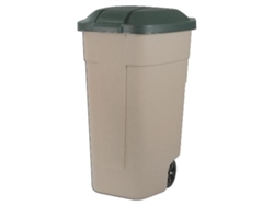 Curver cubo basura ext 100 l tapa plas+ruedas 58x52x88 cm 176805